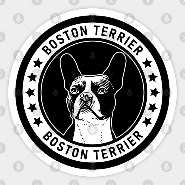 Boston Terrier Fan Gift Sticker by millersye